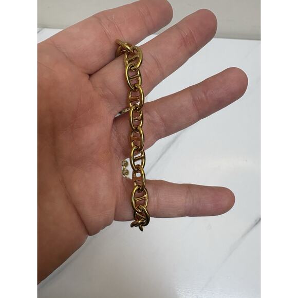 Bloo & Ro Gold Tone Chain Link Necklace 18” Adjustable Fashion Jewelry - Picture 3 of 3